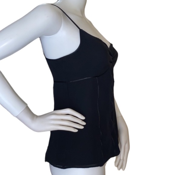 Express Silk Y2K whimsigoth Vtg. Chiffon w/ Satin trim / side Zip / Sm. - Picture 4 of 16